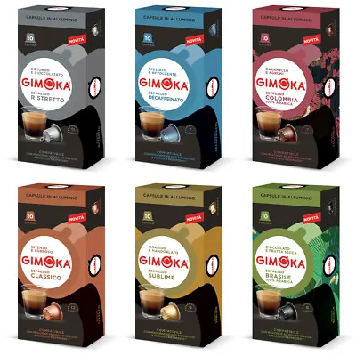 100 Nespresso Compatible Gimoka Aluminium Coffee Capsules Pods • £19.99
