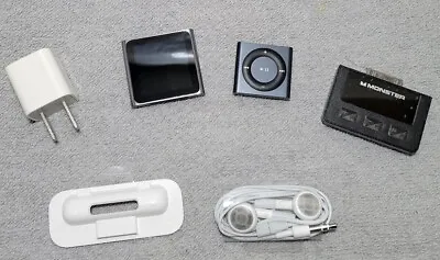 Apple Ipod Nano A1366 (6th Gen 8GB Grey) & Ipod A1373 (4th Gen 2GB Blue) Lot • $64.99