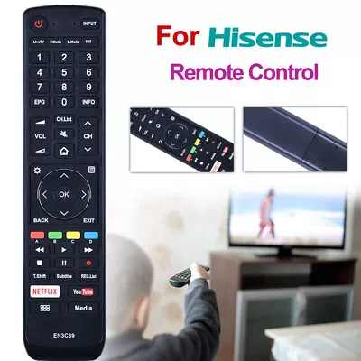 EN3C39 For HISENSE TV Remote Control For 50P7 55N7 55P7 65N7 65N8 65N9 65P7 • $15.77
