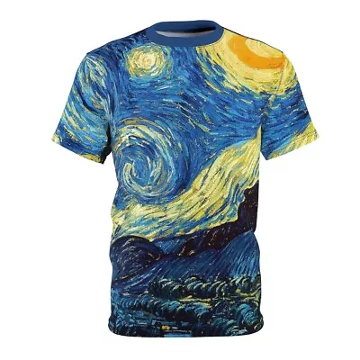 Starry Night T-Shirt Van Gogh Painting T-Shirt Starry Night Painting T-Shirt • $41.99