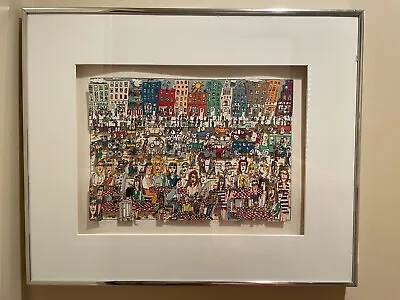 James Rizzi Sidewalk Cafe 1987 Hand-signed Limited Edition  • $2950
