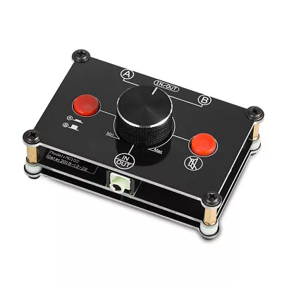 2 PORT 3.5mm STEREO Manual Switch Box AUX Audio Headphone Speaker AMP Selector  • £18.99