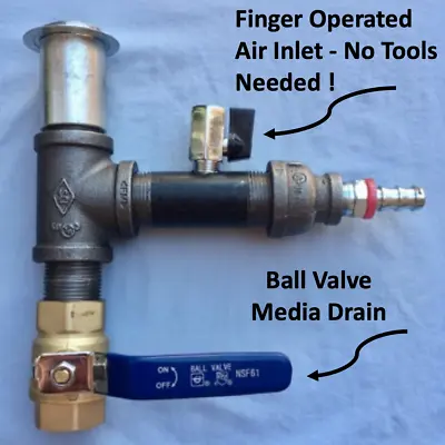 Sand Blast Cabinet Metering Valve W/ Brass Media Drain Harbor Freight Upgrade  • $67.58