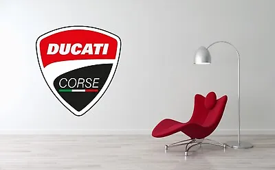 Ducati Logo Wall Decal Racing Bike Motorbike Vinyl Art Mural Sticker • $59.95