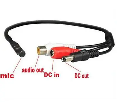 Security SPY CCTV Audio High Gain Microphone Sensitive Mic Covert CCTV MIC • £5.99