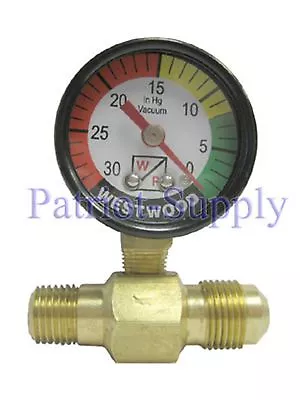 Westwood F100-55 Filter Vacuum Gauge With Fitting New • $13.21