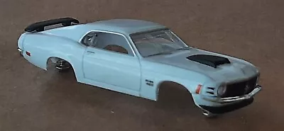 Autoworld White 1970 Ford Mustang Boss 429 Thunderjet HO Slot Car Body Fits Dash • $15