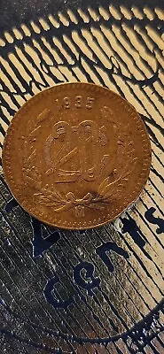 1935 MEXICO 20 Centavos High Grade  • $25