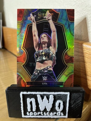 $45 • Buy 2023 Panini Select WWE Lita Premier Level Tie-Dye Prizm /25 WWE Legends