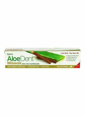 £19.19 • Buy AloeDent Miswak Aloe Vera Toothpaste White 100ml Free Shipping World Wide