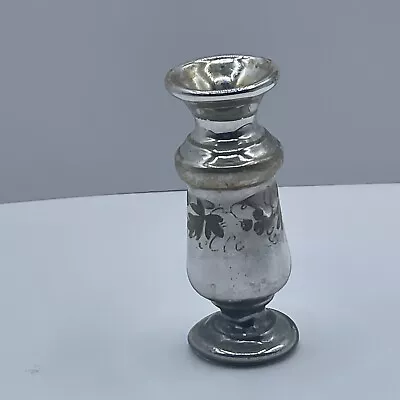 Vintage Mercury Flower Garden Miniature Vase 4” • $19.95