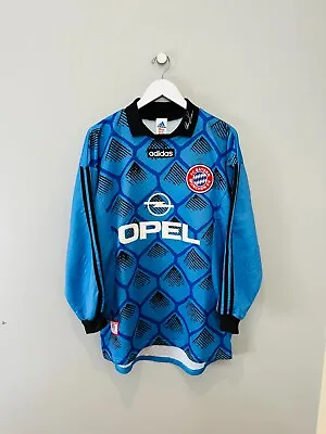 £7.50 • Buy Bayern Munich 1996 Goalkeeper Shirt - L - Original Vintage Adidas Football Shirt