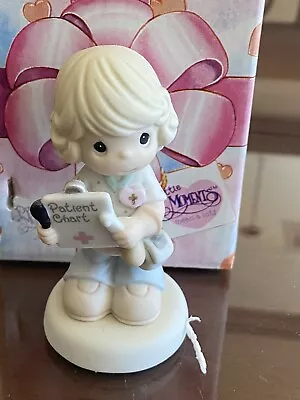 Graduation Precious Moments Figurine  Nurses Are Blessed With Patients  RN • £25.94