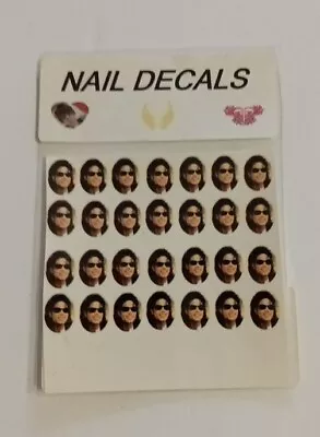 Michael Jackson Nail Art Decal Sticker Water Transfer Slider 28 MJ Collectible • $0.99