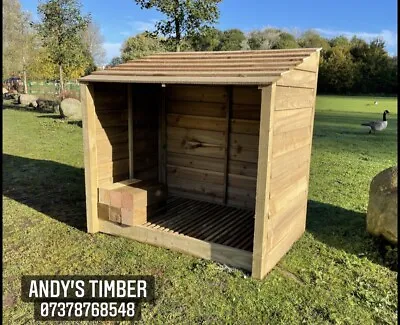 Wooden Log Store Is Available In Bespoke Sizes And Can Deliver In The Uk • £100