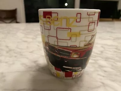 Mercedes-Benz Coffee Mug Cup Ritzenhoff White Red Yellow Luxury Car USA • $24.99