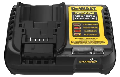 NEW DEWALT DCB1104 12V & 20V Volt MAX Li-Ion 4 Amp 120V AC Battery Charger • $17.98