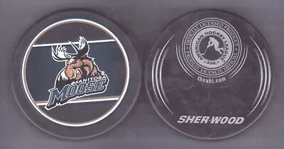 AHL RETRO MANITOBA 'Raging' MOOSE Souvenir PUCK - #EL • $13.45