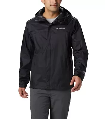 Columbia Mens Watertight II Waterproof Rain Jacket - Black RM2433-010 • $50