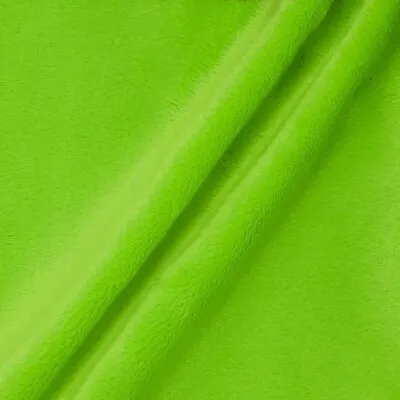 Faux Fur Soft Solid Minky Fabric By The Yard Lime • $14.99