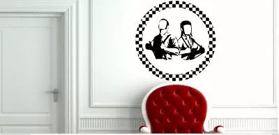 £15 • Buy Rude Boy And Girl With Braces Circle Skinhead Ska Music Vinyl Wall Decal Sticker