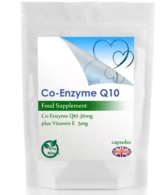 £6.69 • Buy Co-Enzyme Q10 30mg Capsules | Endocrine, Reproductive, Cardiovascular Health, UK
