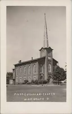 RPPC Postcard First Lutheran Church Miamisburg OH  • $17.02