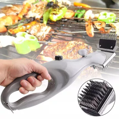 BBQ Grill Steam Cleaning Brush Picnics Barbecue Cleaner Ergonomic Cleaning Tools • $16.99