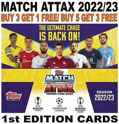 £1.75 • Buy MATCH ATTAX 2022/23 22/23 CHAMPIONS LEAGUE - 1st EDITION/ FIRST EDITION CARDS