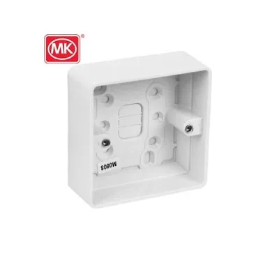 MK 1 Gang 30mm Single Surface Mount Pattress Back Box Wall Socket Plug Switch • £6.99