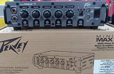 Peavey Max Series MiniMAX 600-Watt Mini Bass Amp Head - Gray (03617920) • $325