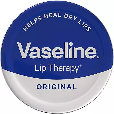 £1.98 • Buy 20g Vaseline Lip Therapy Pocket Size Tin Original Soothes Dry Lips All Year