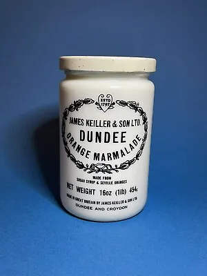 Vintage James Keiller & Son Ltd. Dundee Orange Marmalade 16 Oz. Jar With Lid • £20