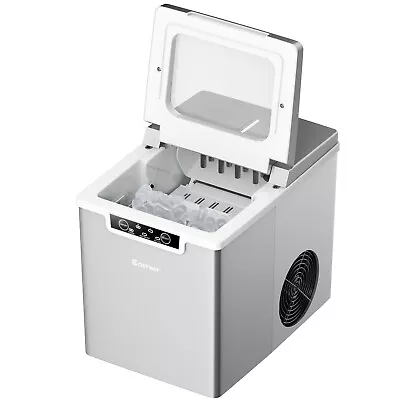 Costway Portable Ice Maker Machine Countertop 26Lbs/24H Self-Cleaning Silver • $99.95