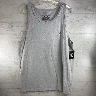 Mens Volcom Gray Grey Tank Top Sleeveless Muscle T-shirt Size Large. Logo • $19.76