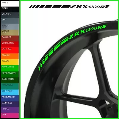 8 X ZRX1200R Wheel Rim Decals Stickers - 20 Colours Available - Zrx 1200 R 1200r • £9.98