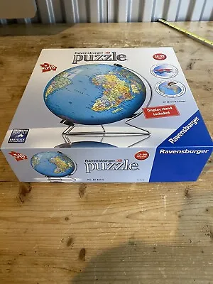 $9.90 • Buy Ravensburger Puzzleball 540 Piece Puzzle 3D Globe Complete With Stand EUC 
