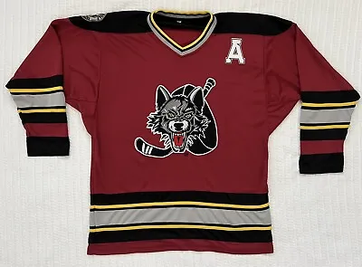 Chicago Wolves AHL Minor League Hockey Jersey Sewn LG 23” X 30” • $59.99