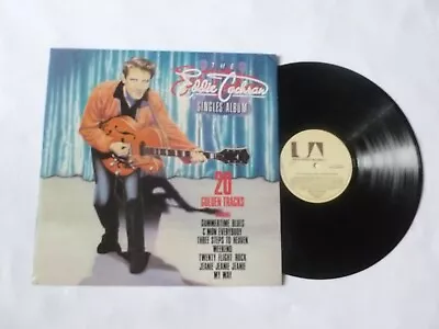 THE EDDIE COCHRAN SINGLES ALBUM ~ 1979 UK NEAR MINT RnR VINYL LP ~ NICE AUDIO • £17.99