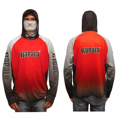 $39.95 • Buy Rapala Breathable Hooded Long Sleeve Fishing Shirt With Built-In Face Mask
