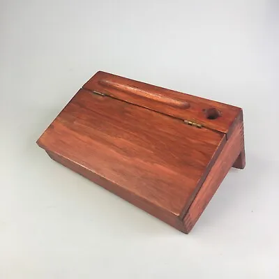 VTG Church Wooden Comment Box 8” X 4.75” Note Community Wall Box Hinged Lid • $36.92