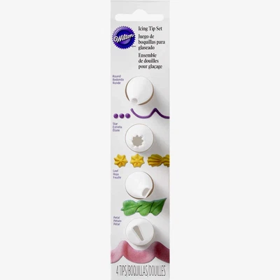 £4.99 • Buy Wilton Icing Tip Set Of 4 Nozzles