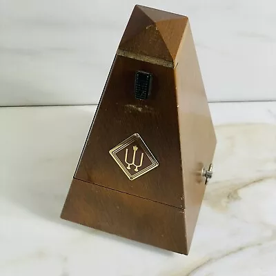 Vintage WITTNER Wind Up Ticking METRONOME Wood Case 8” Germany • $65