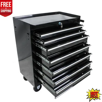 Rolling Tool Chest Service Cart 7 Drawer Organizer Storage Heavy Duty Garage New • $307.05