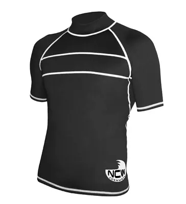 £14.89 • Buy Short Sleeve Rash Vest Guard. Quality UV50+ Lycra, Strong Flatlock Stitch. S=MED