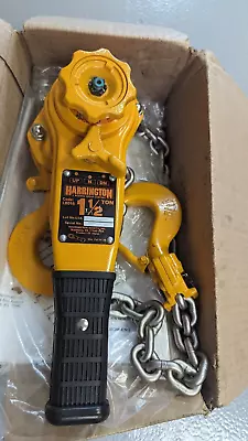 New HARRINGTON 1-1/2 Ton  Lever Hoist With 15Ft Lifting Chain-L5LB015-15- F Ship • $590