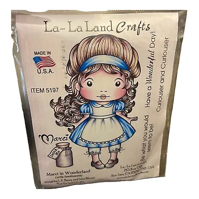 MARCY IN WONDERLAND La-La Land Crafts Cling Mount Rubber Stamp-Stamping Craft • $12