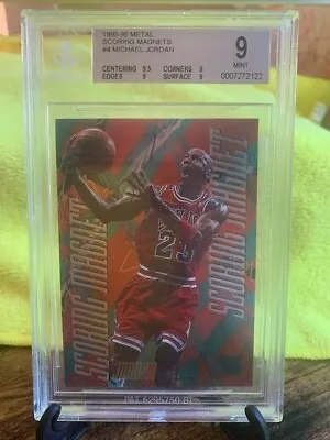 1995-96 Metal Scoring Magnets Michael Jordan BGS 9 • $700