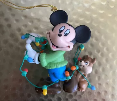 Christmas Magic Disney Mickey Mouse Ornament Chipmunk - Missing Nose • $6.30