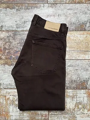 J.Lindeberg Men's Brown Slim Stretch Zip Jeans Size W30/L32 • $41.09